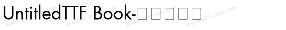UntitledTTF Book字体转换